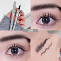 Ultra-fine 2 Point Eyebrow Pencil Liquid Wild Eyebrow Tattoo Easy To Grip Pen Waterproof 2 Fork Silkworm Brow Pen Eyes Makeup Qme 03 Grey Black