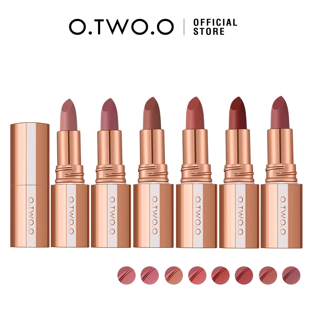 O TWO Lipstick Makeup Long Lasting Waterproof Lip Stick Smudge-free Qme 8pcs lipstick China Mainland