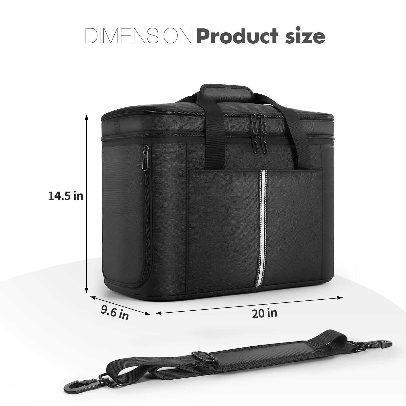 Portable Power Station Storage Bag for Ecoflow Delta 3 Max Plus/ Max Power Station Storage Bag for Road Trip & Emergency Qme