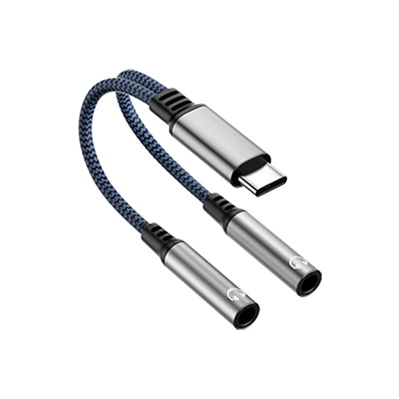 Phone15 16 USB C Converter 2in1 Dual Audio Adapter DAC Voice Qme A4