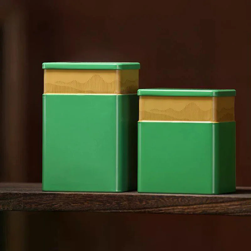 Mini Empty Tea Tin Can Household Green Black Tea Sealed Jar Portable Home Small Tea Packaging Box Tinplate Storage Cans Qme