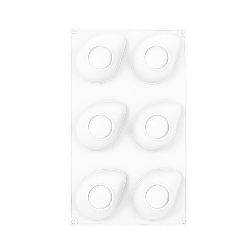 6 12 Cavity Silicone Mold Mango Mousse Cakes Fruit Shaped Chocolate Qme 6 White