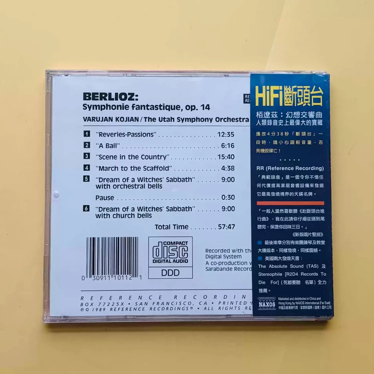 Classical Symphonic Audiophile Test CD, "Berlioz Symphonie Fantastique" RR Reference Recordings Orchestral Dynamics & Soundstage Qme