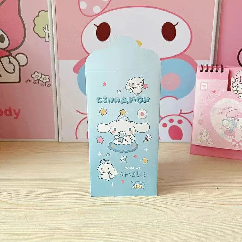 Hello Kitty Kuromi Red Envelope Pouch Cute, Cartoon-Style, Creative, and Trendy Storage Pouch Qme 2 4 pieces