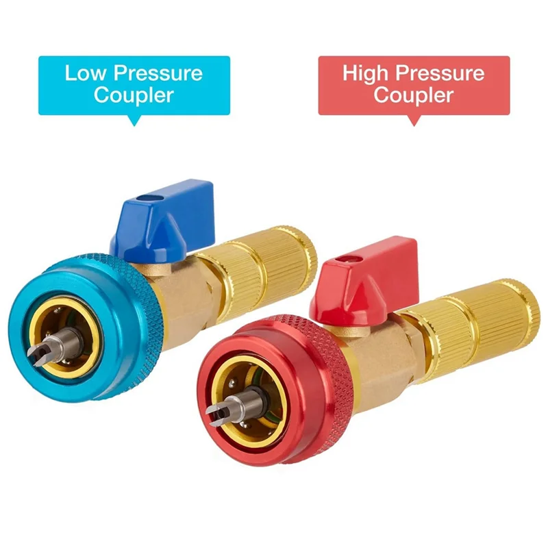 A02F-R134A Valve Core Quick Remover Installer High / Low Pressure Valve Core Remover Tool For Refrigerant Air Conditioner Qme Photo Color