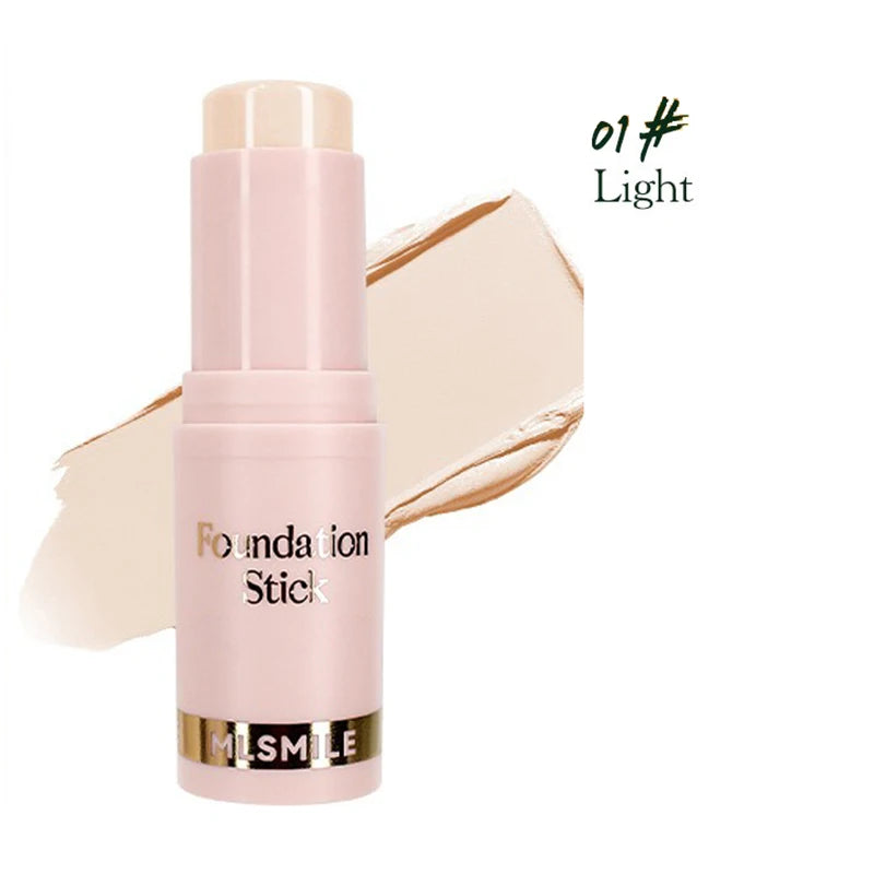 Facial Stick Foundation Full Coverage Dark Skin Foundation Makeup Lasting Oil-control Concealer Base Cream Matte Natural Primer Qme 01 Light