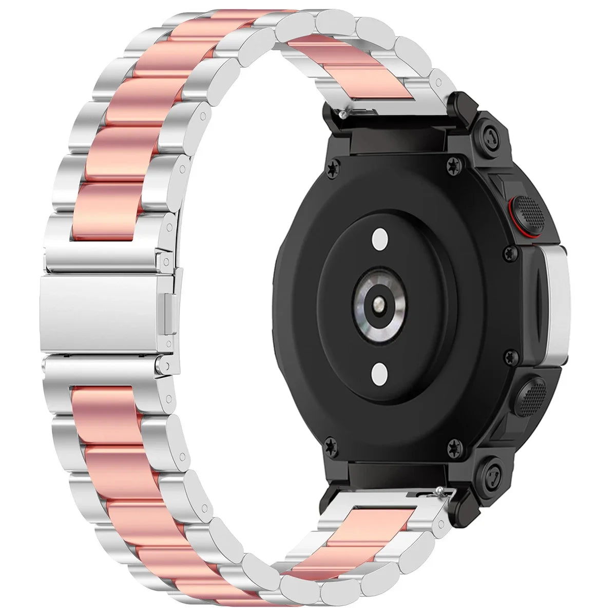 Luxurious Stainless Steel Band For Amazfit T Rex3 Smart Watch Strap Metal Bracelet For Huami Amazfit T Rex 2 Qme