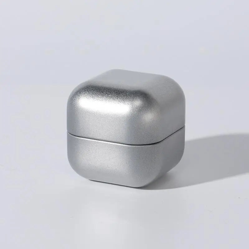Jewelry Candy Small Storage Can Coin Earring Headphones Case Portable Qme Silver