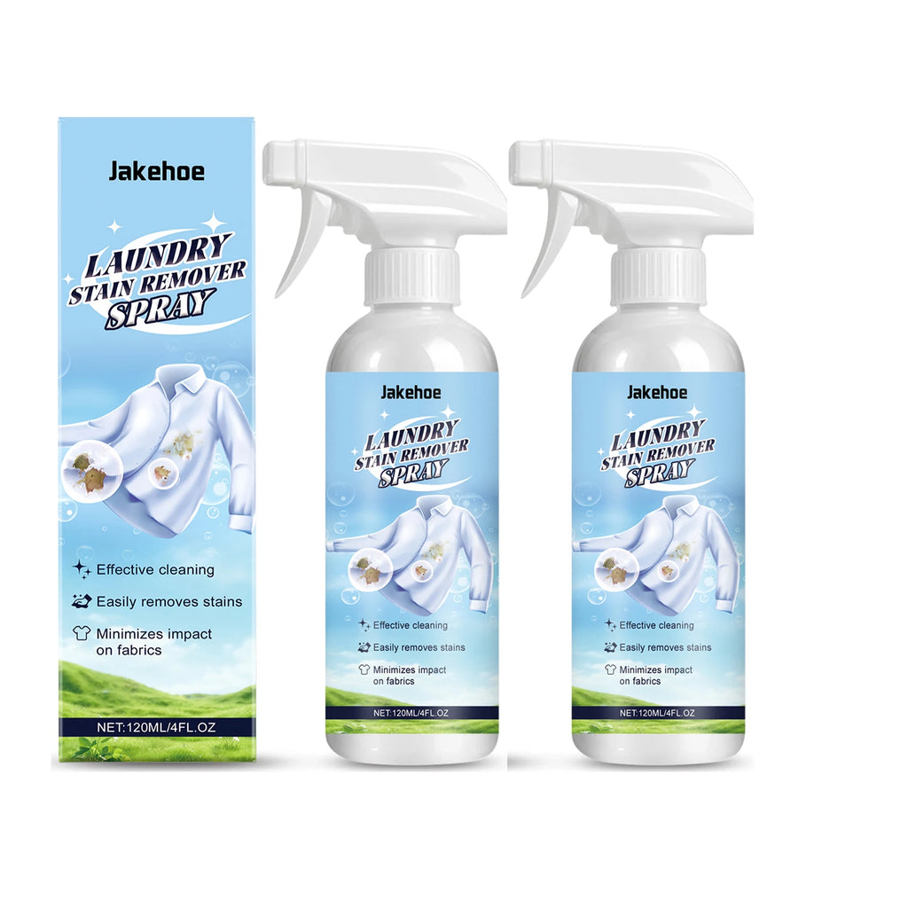 Clothes Cleaning Spray Quickly Decompose Stubborn Stains Remove Odor Prevent Yellowing Restore Luster Laundry Fabric Maintenance Qme 2 x 100ml Boxed