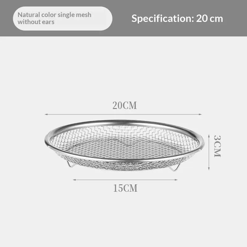 Stainless Steel Mesh Oil Filter Tray Drain Basket Reusable Vegetable Qme A4