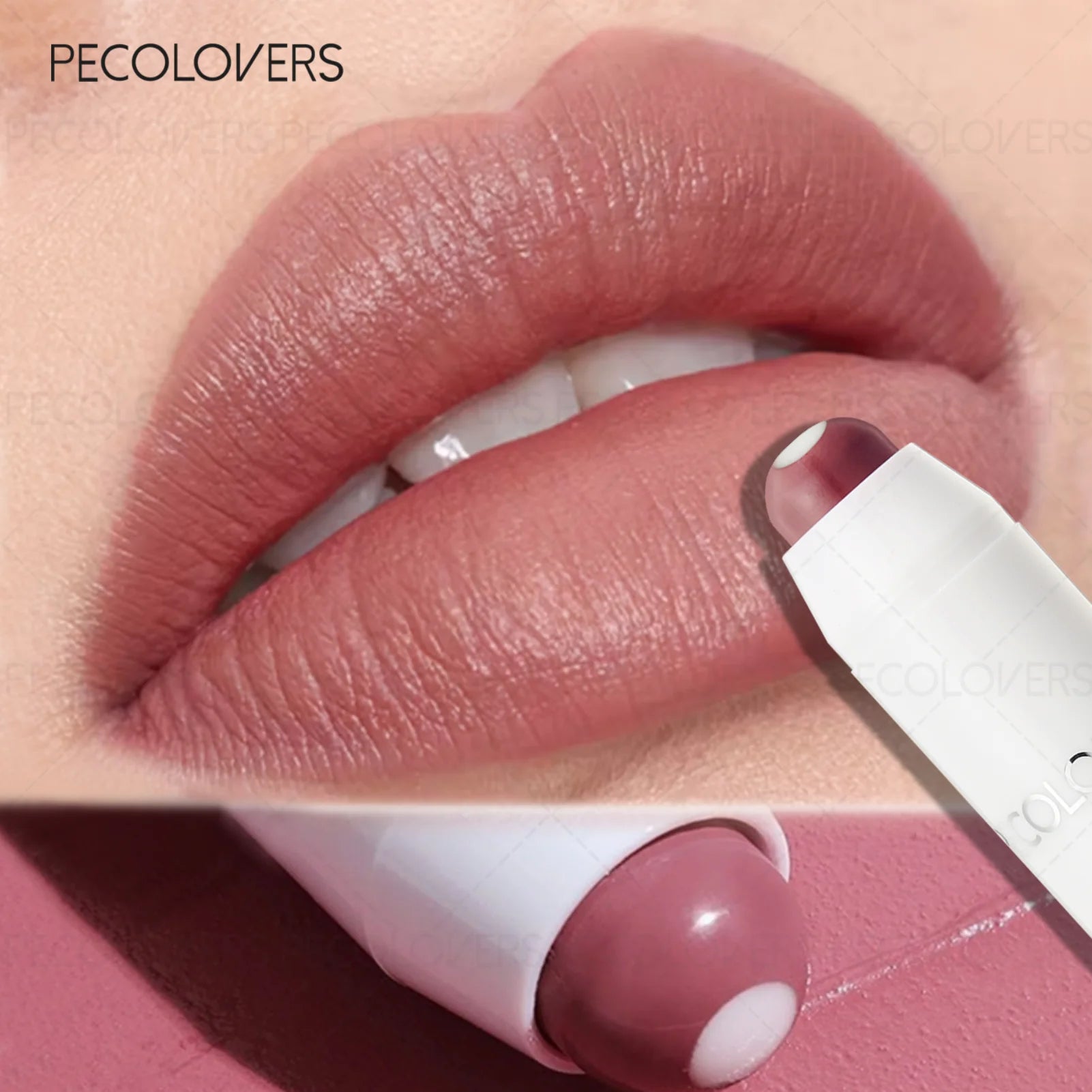 Hydrating Lip Gloss Pen Pink Coral Chocolate Brown Glass Effect Qme
