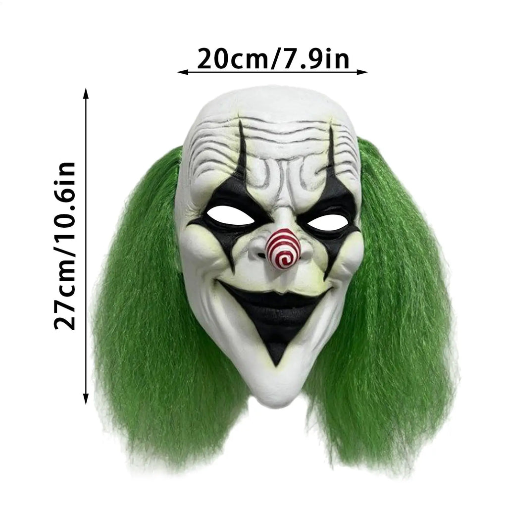 Horror Masque Clown Glow-in-the-dark Halloween Face Covering Cover Qme