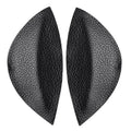 1 Pair PU Arch Insoles Flat Foot Support Soft Anti-friction Qme black