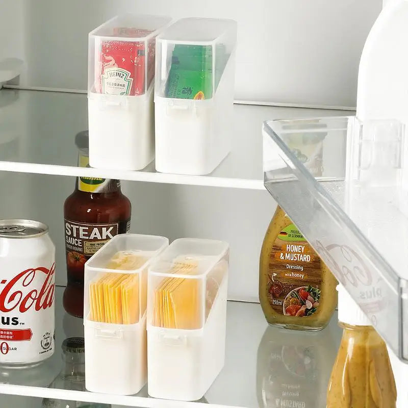 Creative Cheese Slice Storage Box Refrigerator Butter Preservation Qme