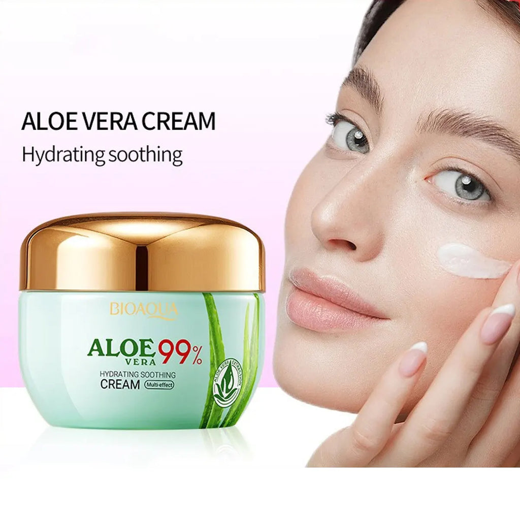 Aloe Vera Moisturizing Face Cream Soothing Skin Qme