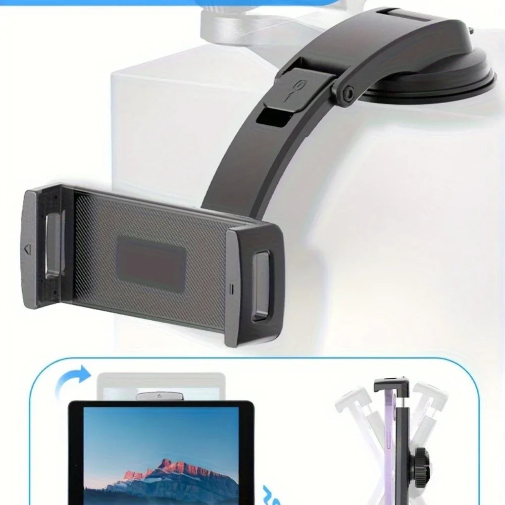 Super strong suction cup type car dashboard bracket, car-mounted mobile phone bracket, suitable for DVD, tablet computers Qme