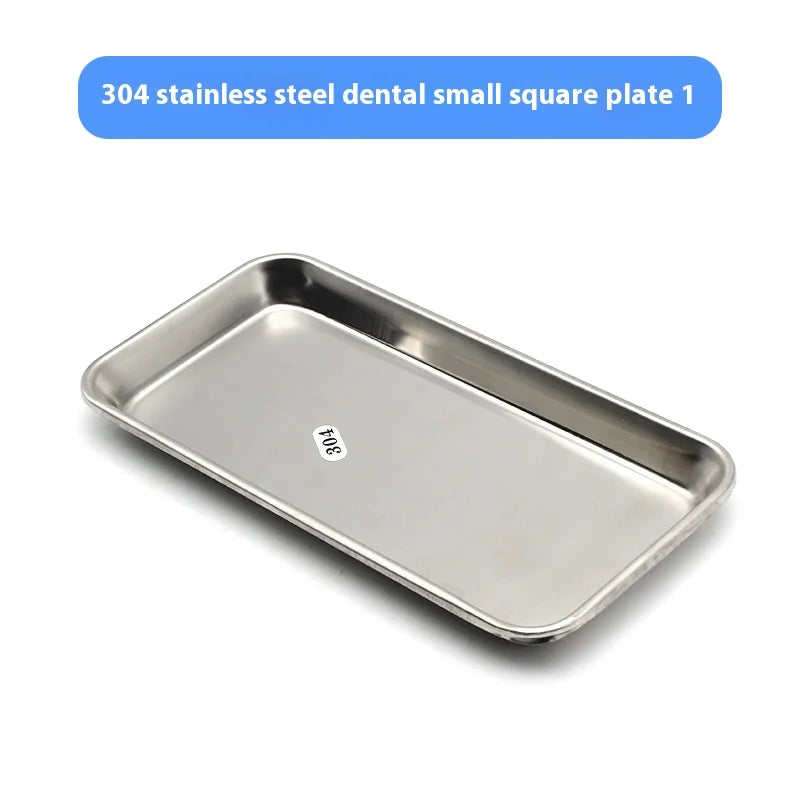 304 Stainless Steel Dental Tray Hospital Oral Instruments Storage Qme b