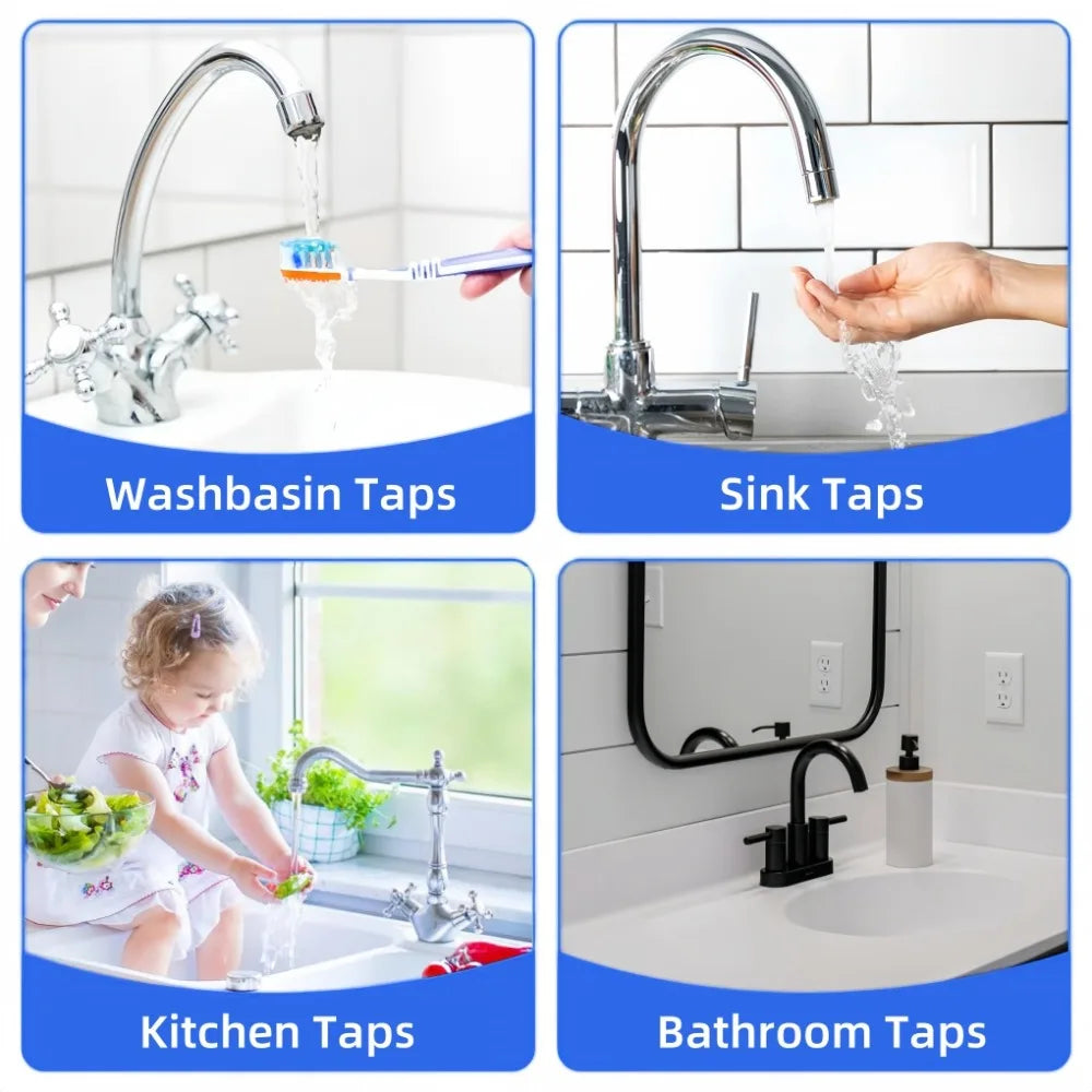 Kitchen Faucet Aerator M24 M21 M18 M16 Female Thread Water Saving Bathroom Taps Plastic Bubbler with Wrench Kitchen Accessories Qme