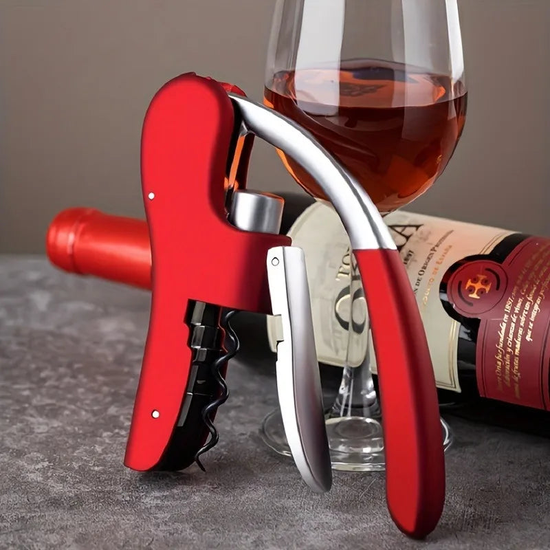 Wine Corkscrew Household Cork Corkscrew Lever Push Type Wine Bottle Opener Gifts for Wine Lovers Bar Party Accessories Qme