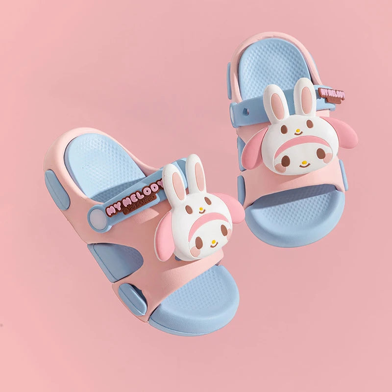 Hello Kitty Kuromi Cartoon Flip-flops Cute Non-slip Students Melody Qme