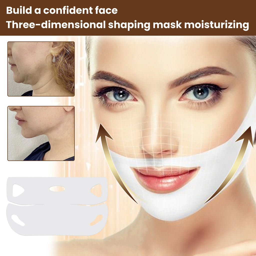 V-Shape Firming Face-lift Slimming Mask Removal Masseter Muscle Double Chin Face Fat Burning Anti-aging Beauty Products New Qme