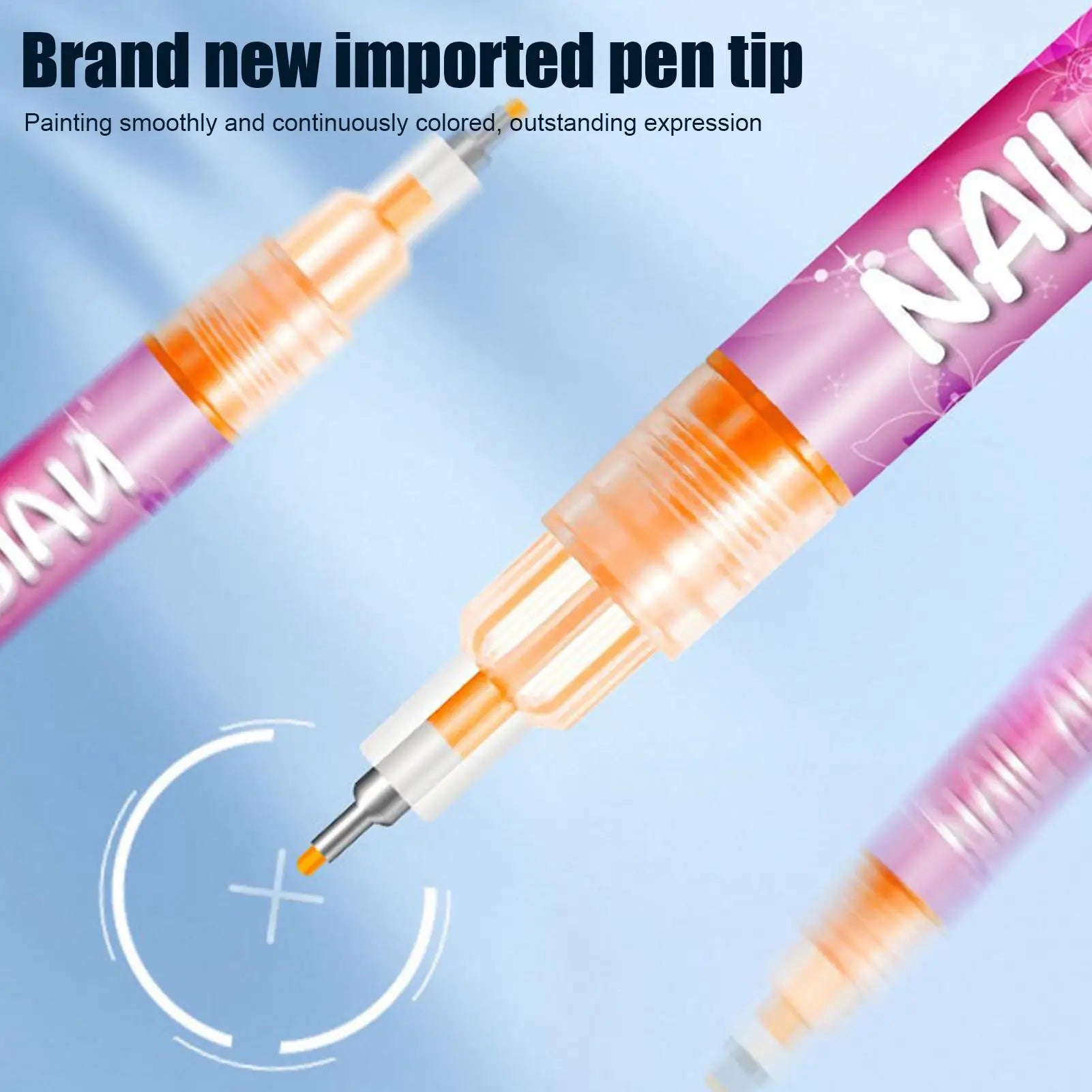 Nail Pens Nail Paint Pen 12 Colors Portable Tools Decoration Drawing for Kids Art Practice Salon Manicure Home Women Qme