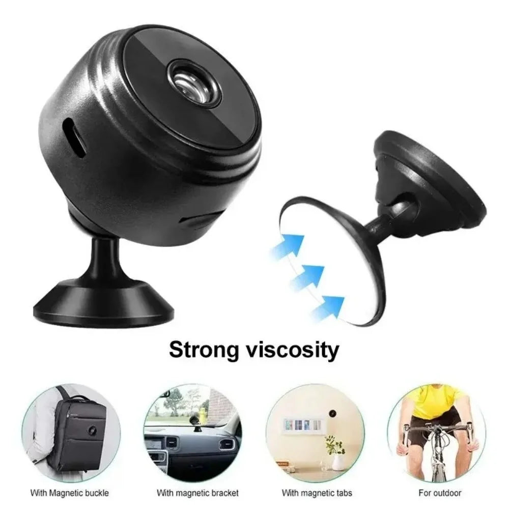 A9 HD WiFi Camera Smart Home Surveillance Camcorder Remote Video Monitoring Infrared Night Vision Motion Detection Web Camera Qme