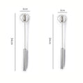 Semi-automatic Egg Beater 304 Stainless Steel Egg Whisk Manual Hand Mixer Self Turning Egg Stirrer Kitchen Accessories Egg Tools Qme 2PCS L