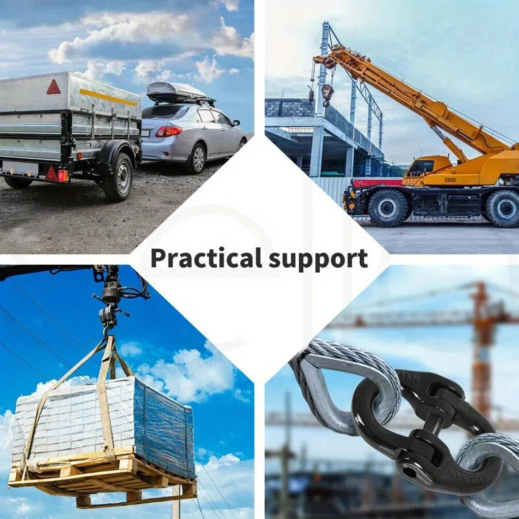Red Grade 80 Alloy Steel Hammerlock Coupling Link Crane Hook Connection Hoisting Buckle Hoisting Qme