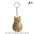 Clear Puppy Hair Memorial Pet's Dog Fur Container DIY Pendant Keychain Decor Pet Lovers Home Display Gifts Qme A1