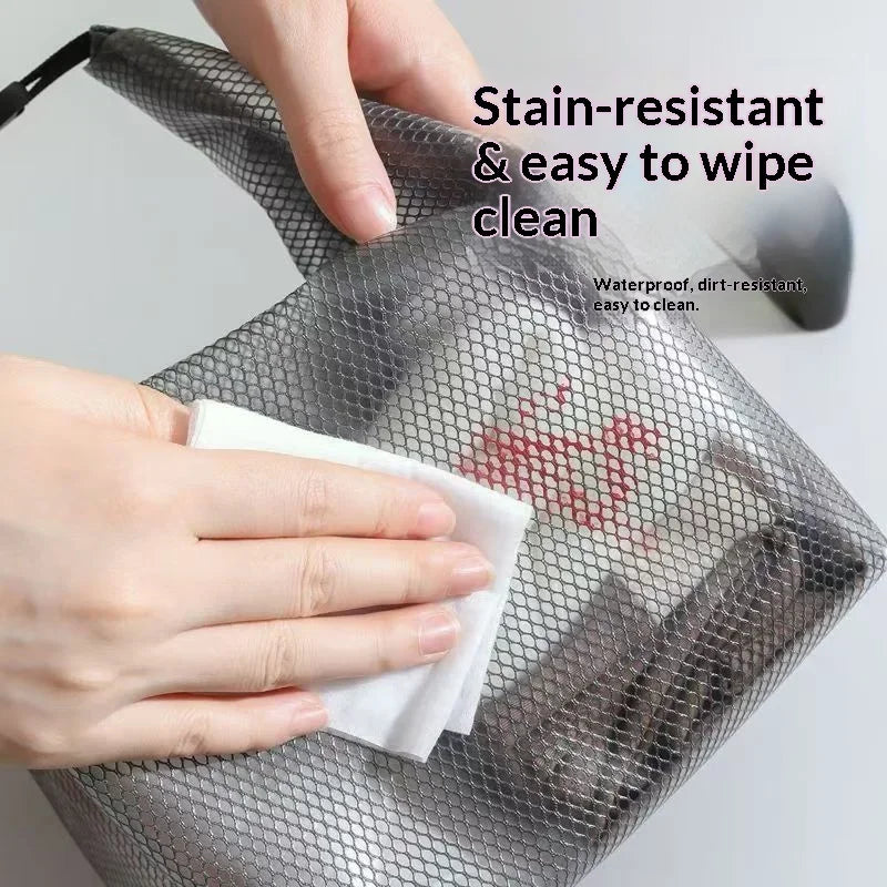 Waterproof Storage Bag, Fitness Clothing, Swimming Bathroom, Large Capacity Drawstring, Outdoor Toiletries Bag Qme