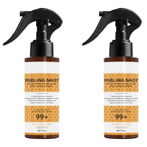 Peeling Shot with Retinol & Bee Venom - Moisturizing & Exfoliating Formula for Softer, Confident Skin Qme black 100g