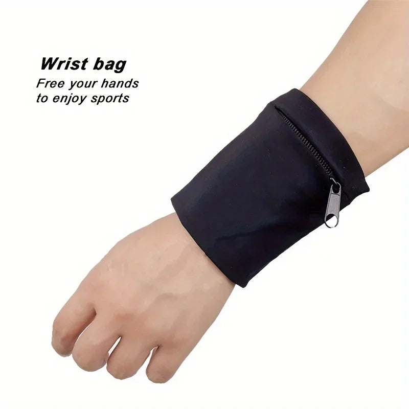 1pc Multifunctional Sports Belt with Cuff, Zipper, Phone Pocket, Armband & Wallet - Perfect for Outdoor Fitness & Cycling! Qme
