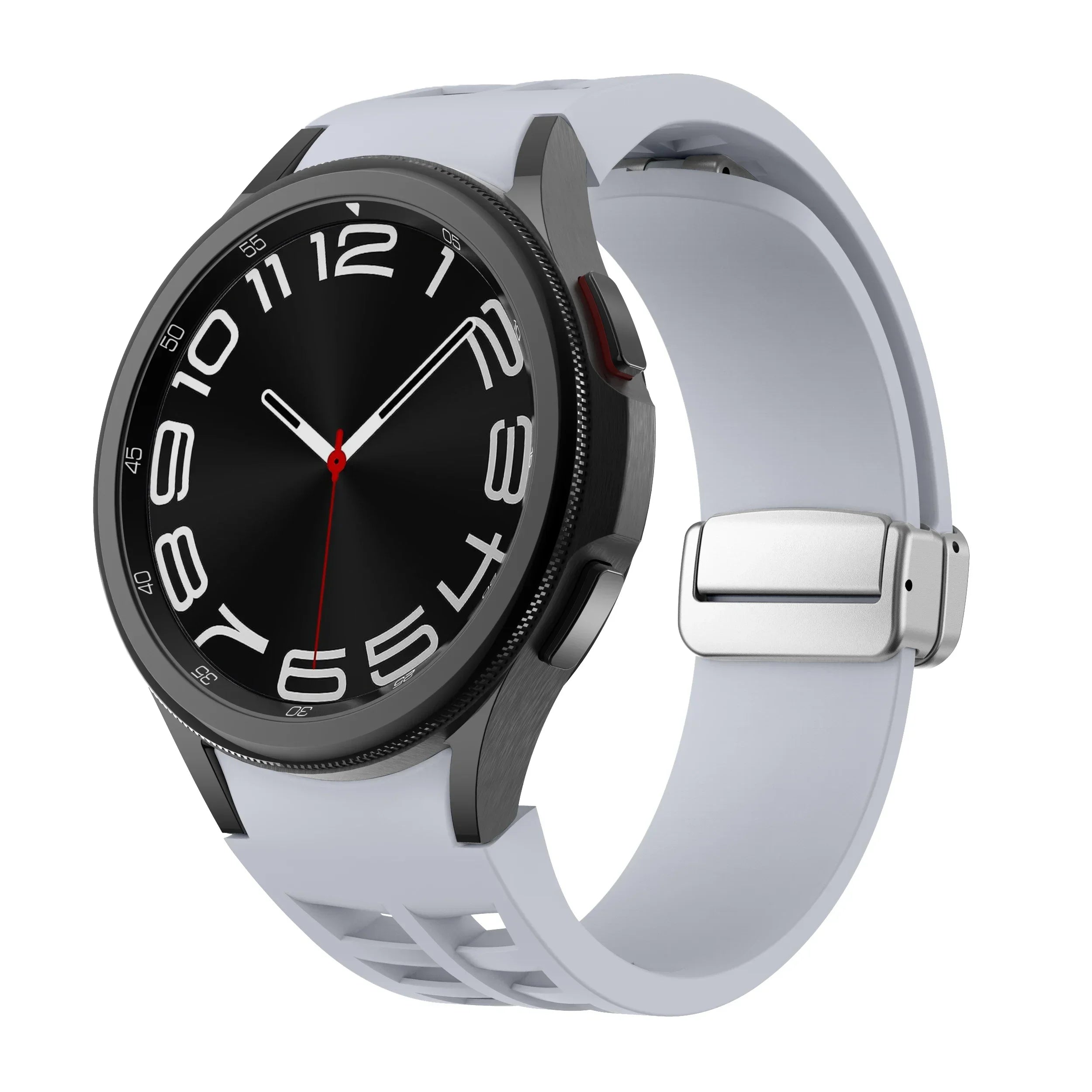 Magnetic Silicone Band Samsung Galaxy Watch 6 Classic 43 4 42 5 No