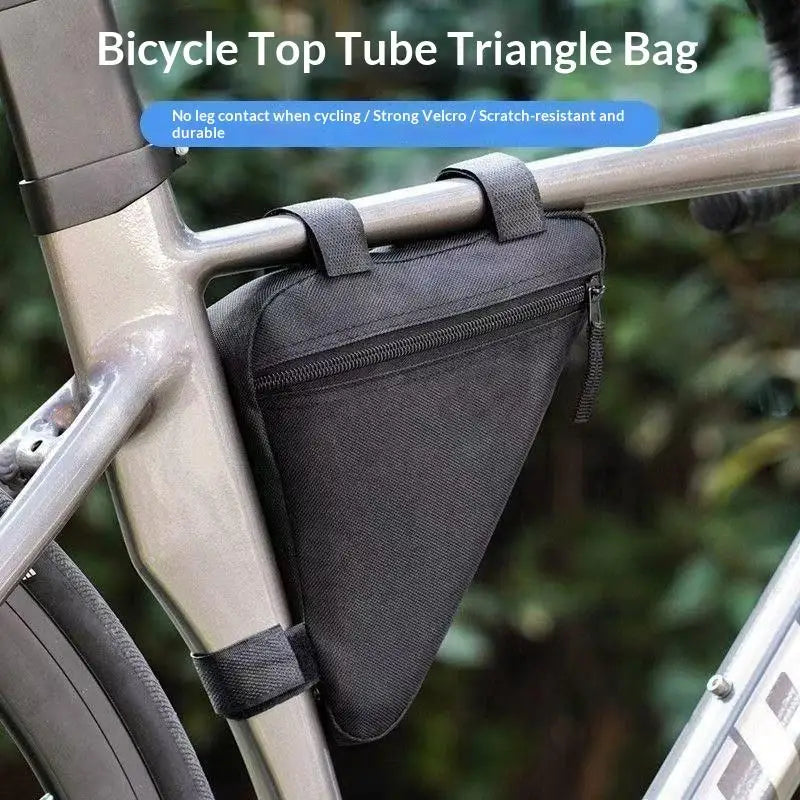 Cycling Pouch Durable Bike Versatile Bag Bicycle Triangle Front Tube Qme
