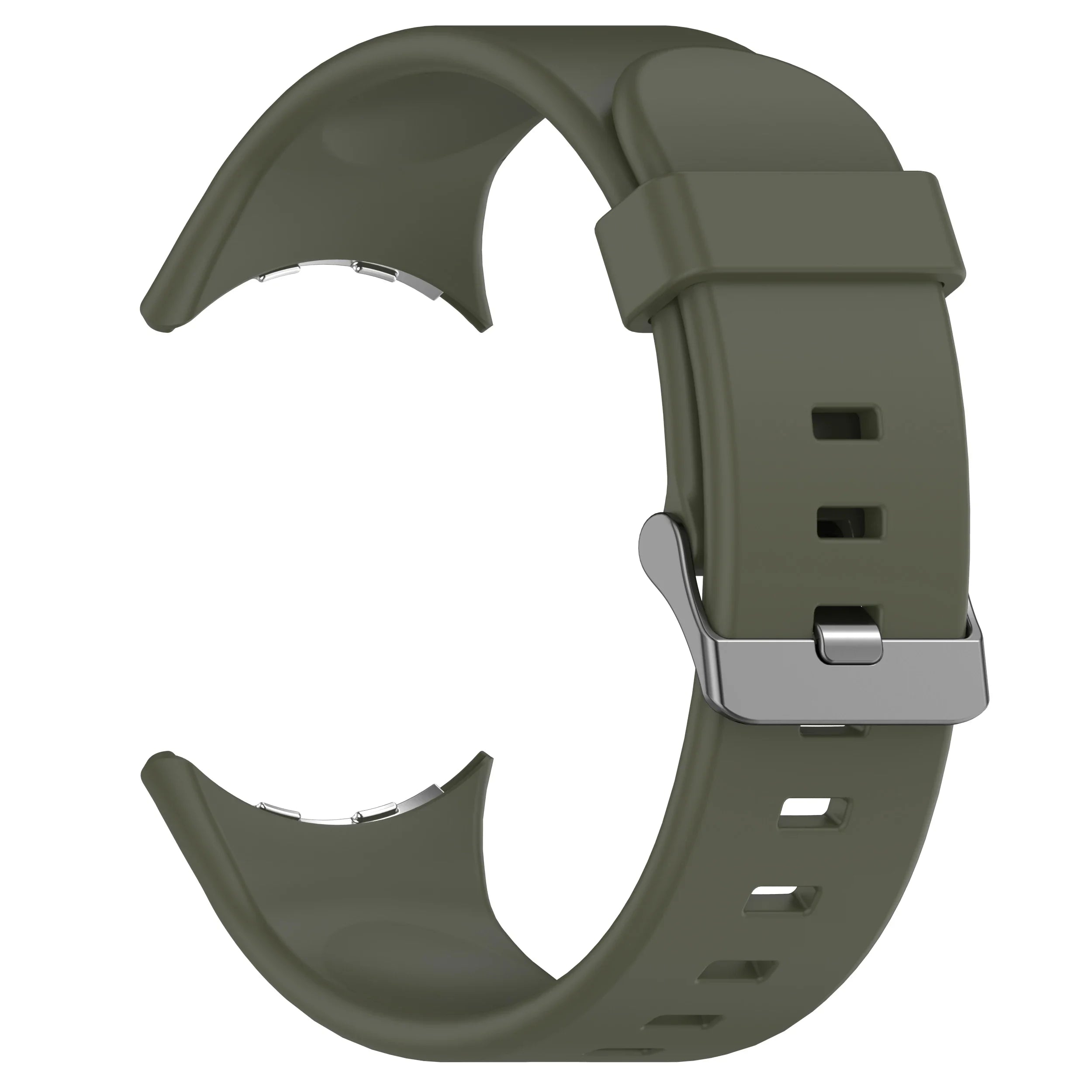 Silicone Strap for Google Pixel Watch 3 45mm Replacement Sport Bracelet Correa for Pixel Watch 3 Band Accessories Qme AGreen Pixel Watch 3 45mm