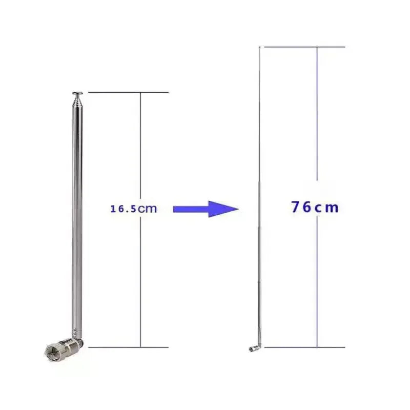 FM Radio Antenna Rod Adapter AV Stereo Receiver Amplifier Signal Qme