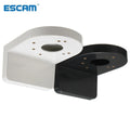 ESCAM 3.5 inch L Type Plastic Right Angle Bracket Wall Mount for CCTV Dome IP Security Camera Qme White