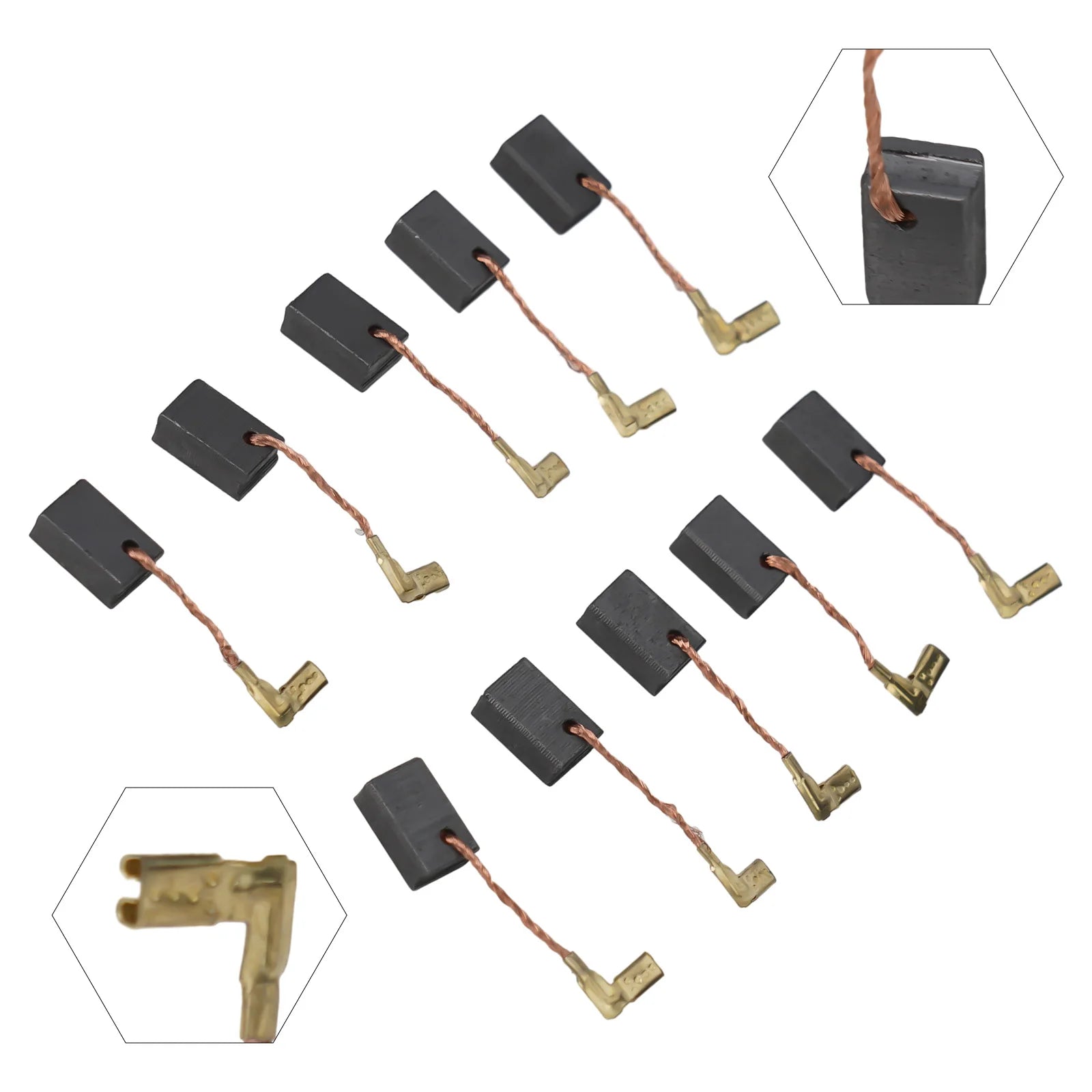 5/10 PCS Carbon Brushes CB459 Replacement For GA4530R /GA4534/ JS1000 /GA5030 Angle Grinder Power Tools Accessories Qme