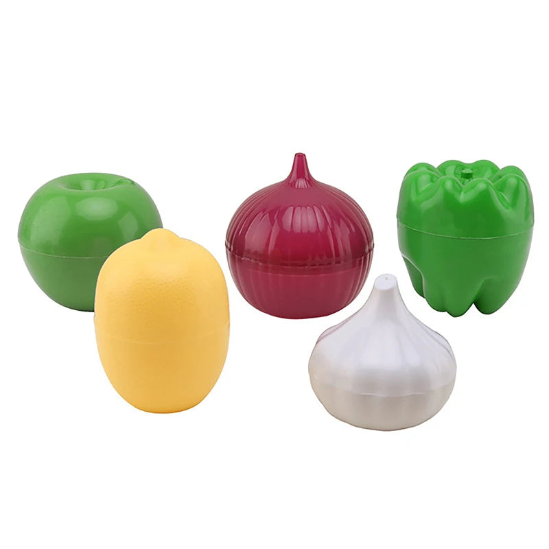 Green Pepper Lemon Fresh Storage Box Creative Kitchen Refrigerator Qme