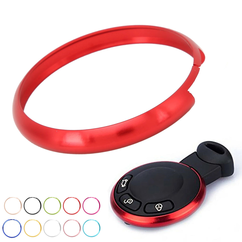 Key Fob Trim Remote Key Fob Trim Aluminum Alloy Replacement for MINI R55 R56 R57 R58 R59 R60 Smart Key Trim Remote Key Qme