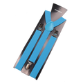 Unisex Elastic Leather Suspenders Braces Men Women Gift Black Blue Red Adjustable Straps for Wedding Suit Skirt Accessories Qme SKY BLUE China Mainland