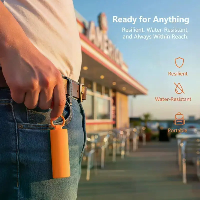 Silicone Lighter Holder With Keychain For Lighters, Snap‑Fit Protective Case Cover Compatible Qme