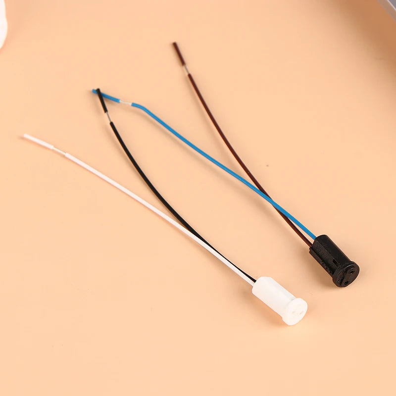 10pcs G4 Lamp Socket Wire Adapter With 10cm/20cm Wire G4 Lamp Holder For LED Crystal Heads Light Bulb Halogen Lamp Qme