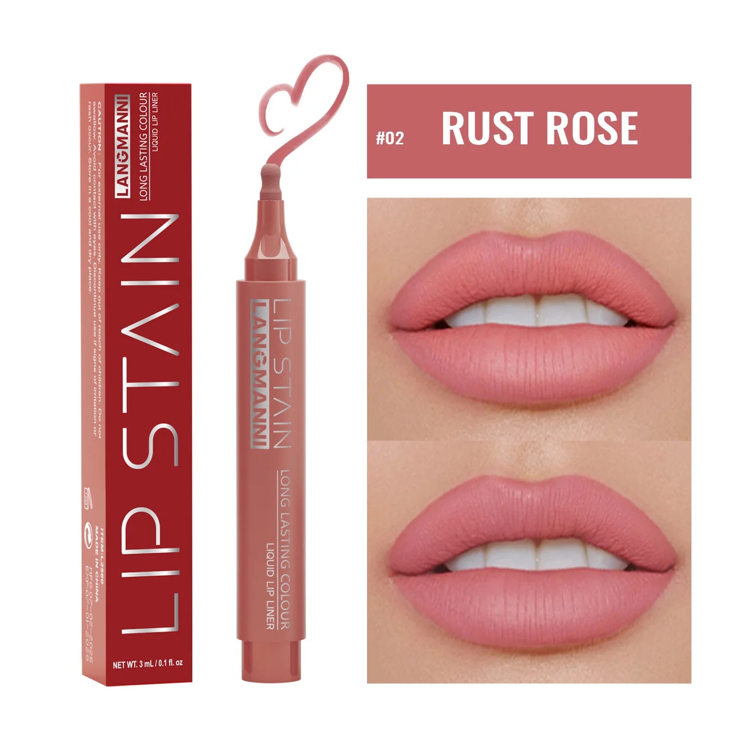 1PC Liquid Matte6-Color Lipliner Pencil Waterproof Plumping Stain Lipstick Natural Lip Liner Outline Lip Contour Makeup Cosmetic Qme 02
