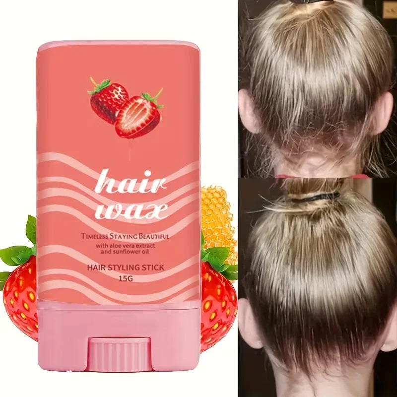Solid Hair Wax Gel Long-lasting Hold Moisturizing Flexible Styling Qme Strawberry
