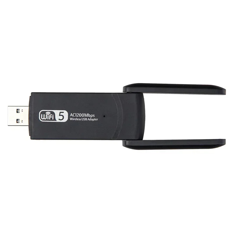 New 1200Mbps 802.11AC Wifi Adapter Dual Band 2.4Ghz 5.8GHz USB 3.0 Antenna Dongle Network Card for Laptop Desktop Qme