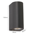 LED Outdoor Wall Light 5W 10W GU10 Up And Down Luminous Wall Lamp Waterproof Garden Exterior Villa Courtyard Porch Sconces Light Qme 2009