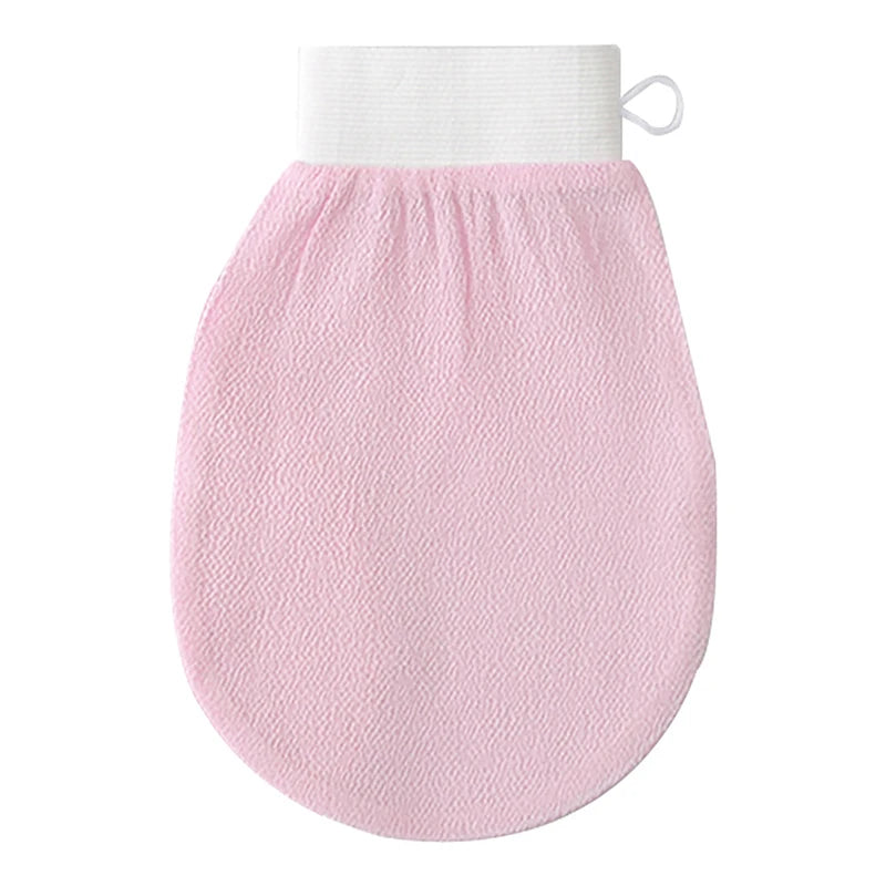 Moroccan Shower Exfoliating Glove Hammam Bath Body Cleaning Scrub Qme Pink