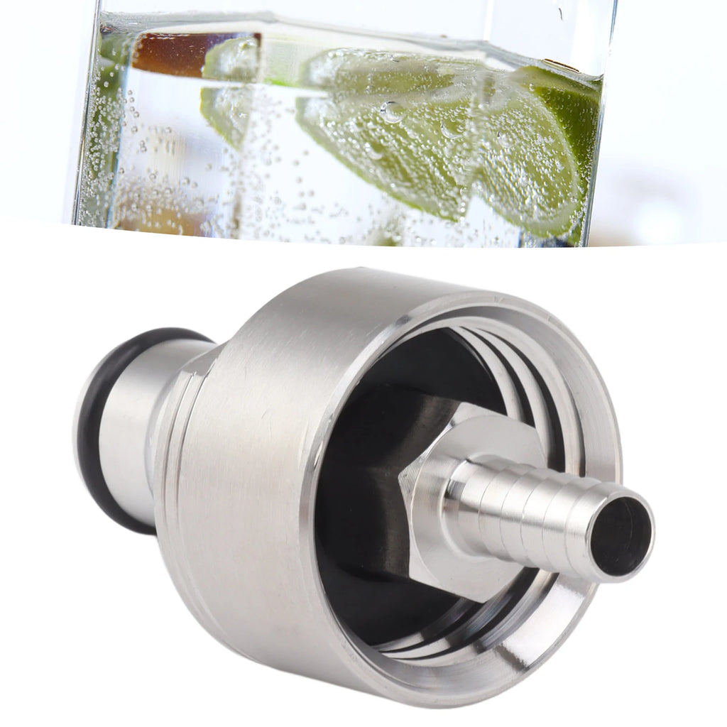 2PCS Stainless Steel Carbonation Cap Forced Carbonation PET Bottle Filling CO2 Coupling Cap for Soda Beer Soda Carbonation Cap Qme